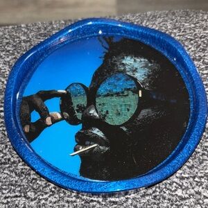 NORE’S NOVELTIES Single Ashtray-styled Handcrafted Coaster “MIDNIGHT COOL”